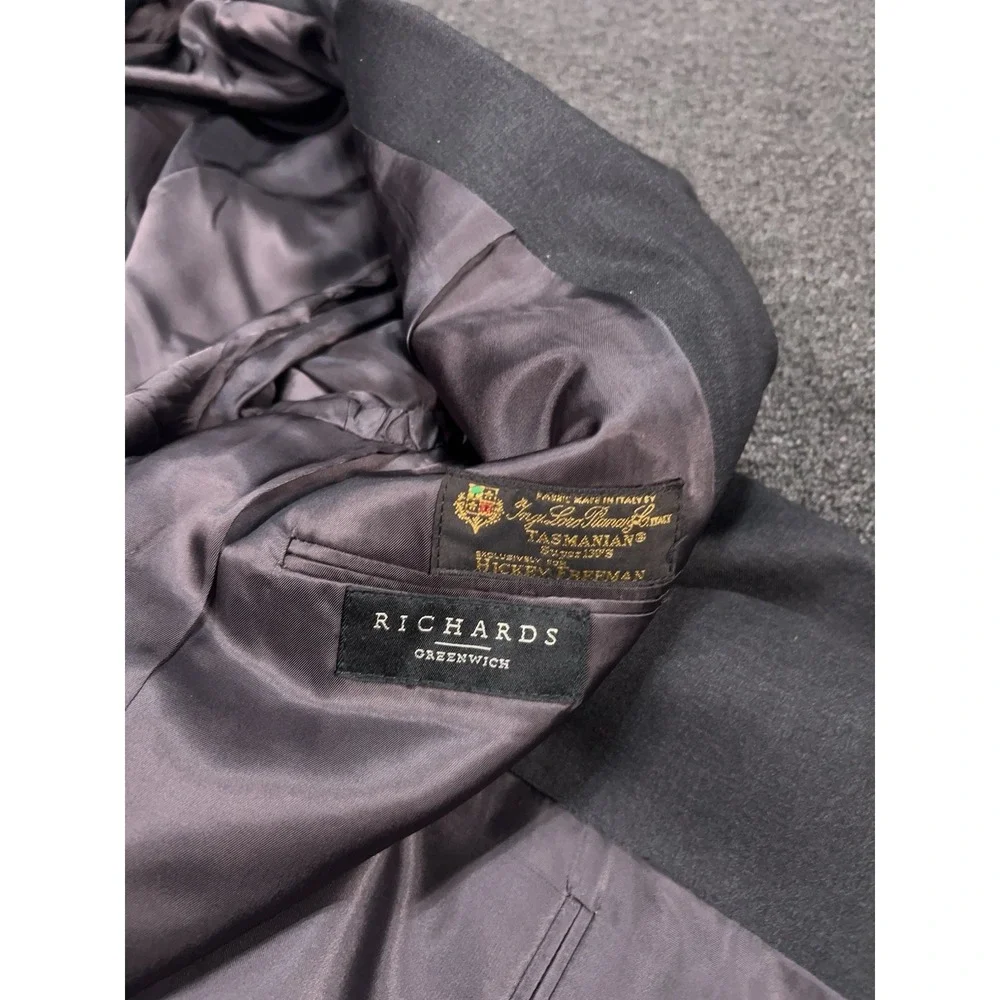 Hickey Freeman Suit Men's 41L Pants 33x30‎ Gray Loro Piana Tasmanian Super 130s